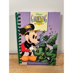 Disney Gardening with Mickey Book Vintage 90s Disney Parks Nature Epcot